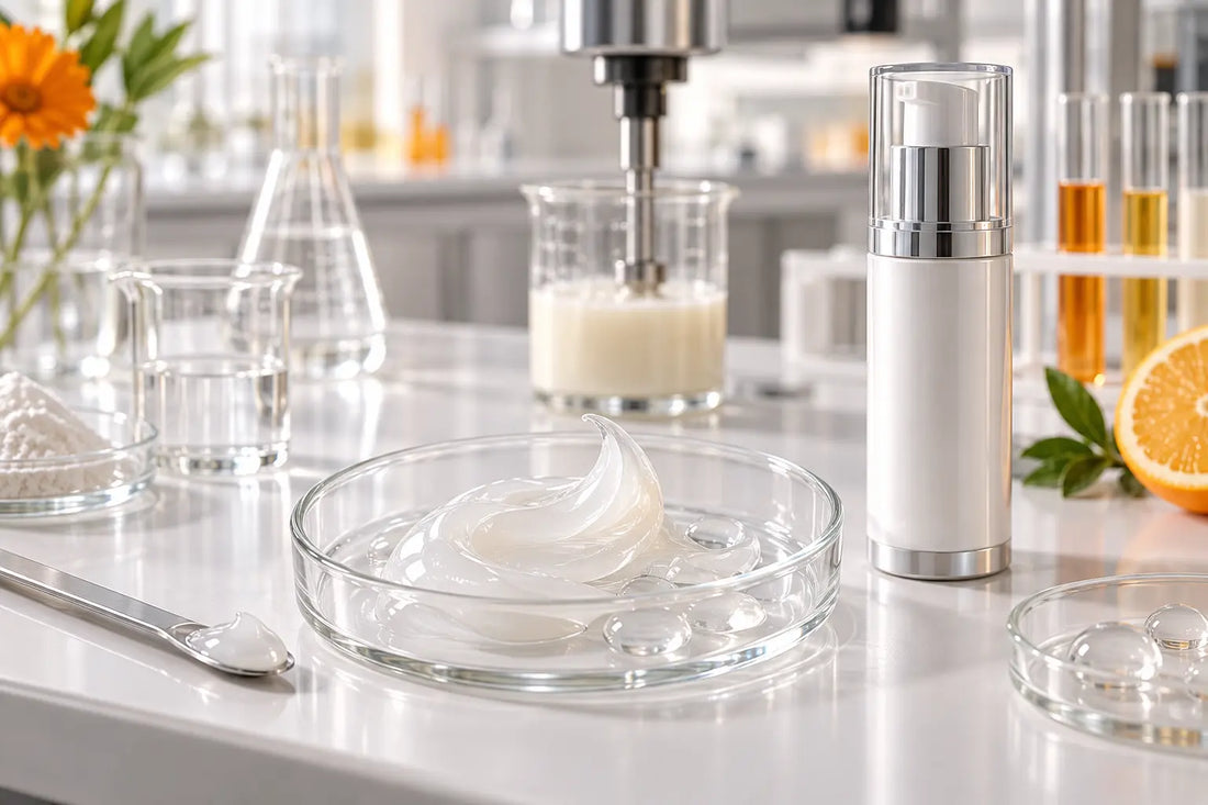 Textura ligera de un protector solar gel crema SPF 50