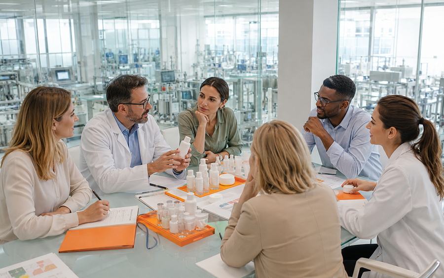 Fabricación cosmética europea para retail, farmacia y distribución
