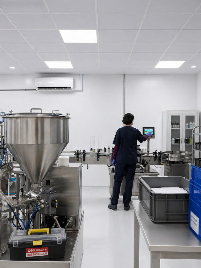 Línea de envasado cosmético preparada para nuevos requisitos regulatorios