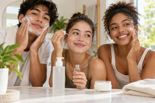 Imagen sobre rutina cosmética para adolescentes con piel grasa: desarrollo de gama en OKT GLOBAL